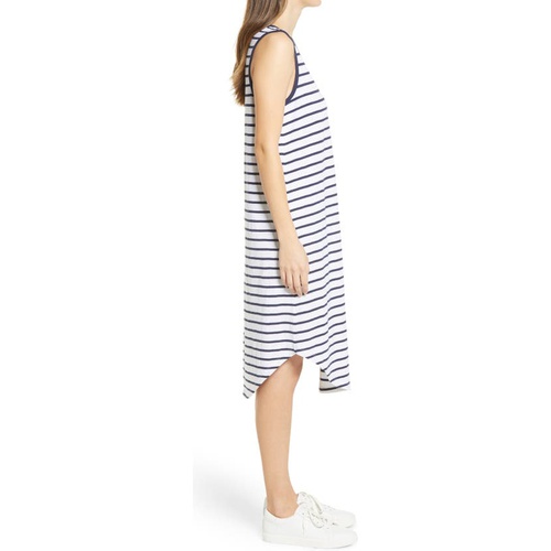  Caslon Shirttail Tank Dress_WHITE- NAVY P JOSEPHINE STRIPE