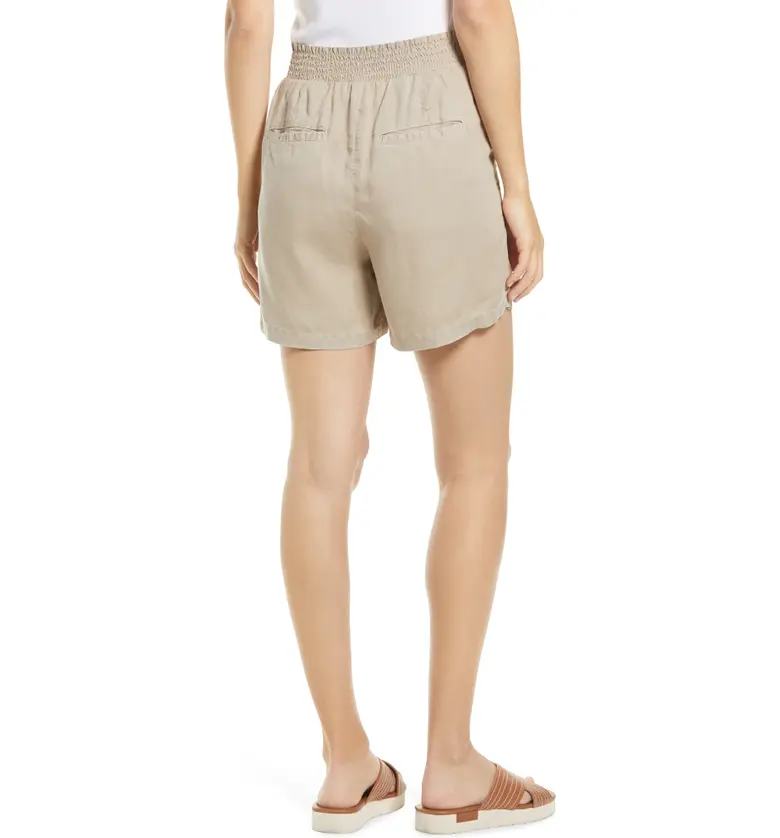  Caslon Elastic Waist Shorts_TAN COBBLESTONE