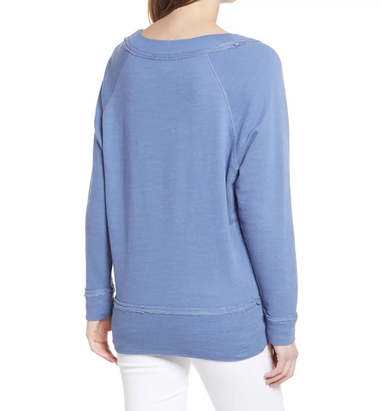  Caslon Dolman Sleeve Cotton Blend Pullover_BLUE MOONLIGHT