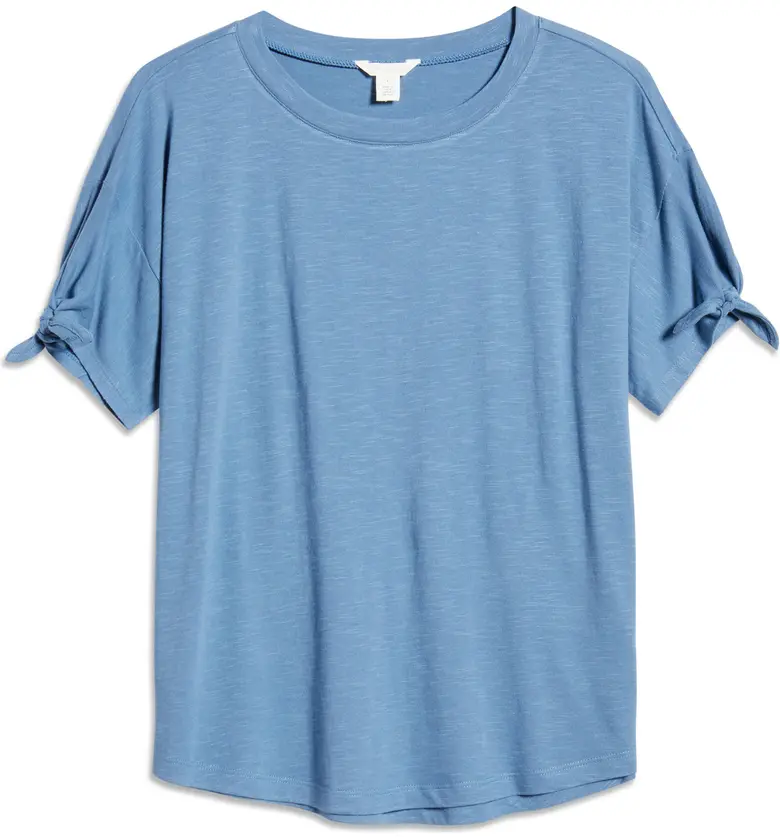  Caslon Tie Sleeve T-Shirt_BLUE MOONLIGHT