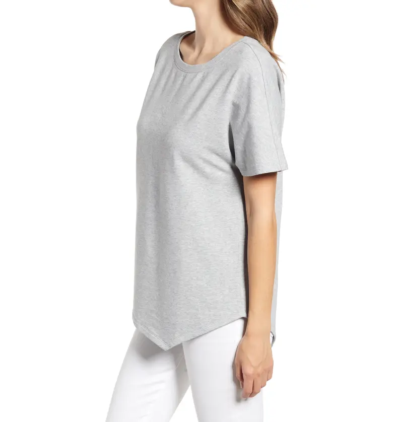  Caslon Asymmetrical T-Shirt_GREY HEATHER