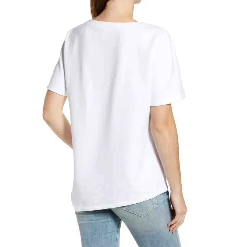  Caslon Asymmetrical T-Shirt_WHITE