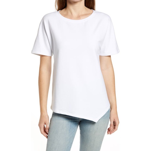  Caslon Asymmetrical T-Shirt_WHITE