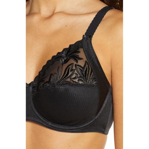  Chantelle Lingerie Chantelle Intimates Amazone Full Support Underwire Bra_BLACK