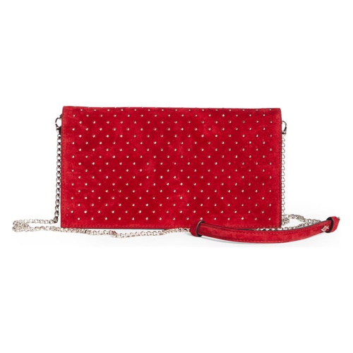  Christian Louboutin Loubi54 Studded Suede Clutch_CARMEN/ SILVER/ SILVER