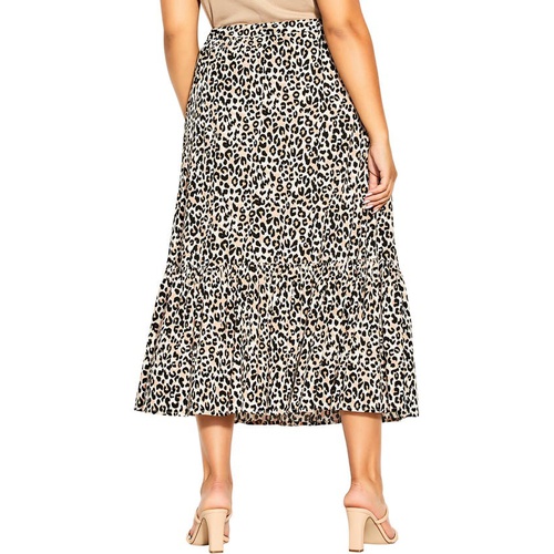  City Chic Prowess Animal Print Skirt_PROWESS