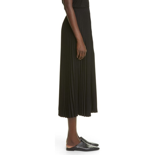  Co Pleated Midi Skirt_BLACK