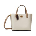 COACH Color-Block Leather Willow Tote 24