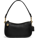 COACH Swinger Glovetanned Leather Shoulder Bag_BRASS/ BLACK
