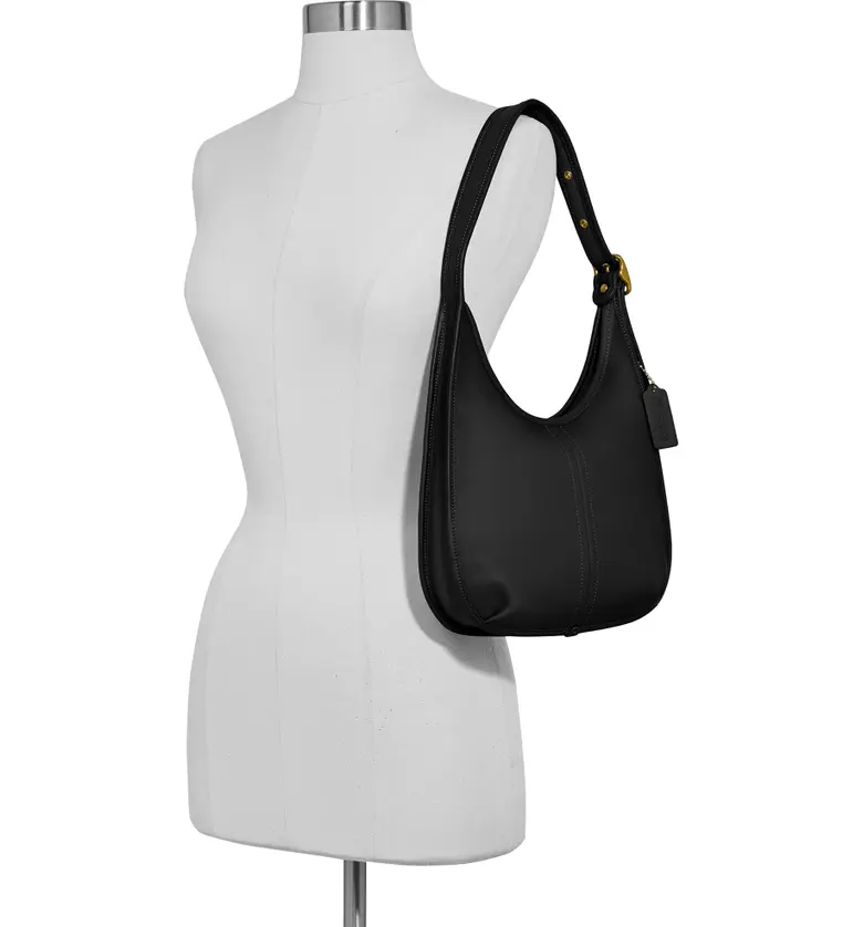 코치 COACH Ergo Leather Shoulder Bag_BRASS/ BLACK
