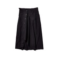 COLOVOS Button-Down Asymmetric Skirt