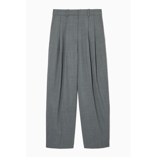 COS WIDE-LEG TAILORED WOOL-BLEND PANTS