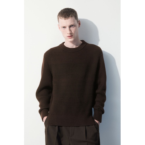 COS THE PANELED WOOL SWEATER