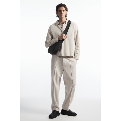 COS PINTUCKED PULL-ON JERSEY PANTS