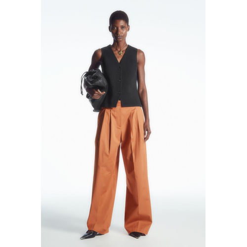 COS WIDE-LEG TAILORED TWILL PANTS