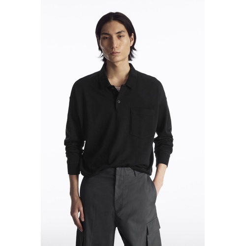 COS KNITTED WOOL POLO SHIRT