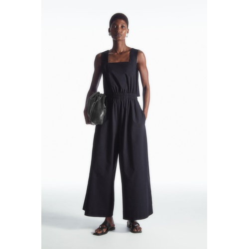 COS GATHERED OPEN-BACK JUMPSUIT