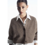 CHUNKY CROPPED CASHMERE-BLEND CARDIGAN