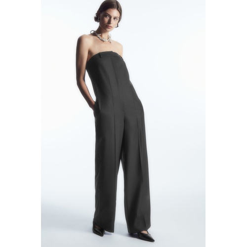 COS STRAPLESS WOOL TAILORED JUMPSUIT