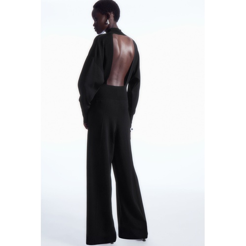 COS BACKLESS KNITTED TURTLENECK JUMPSUIT