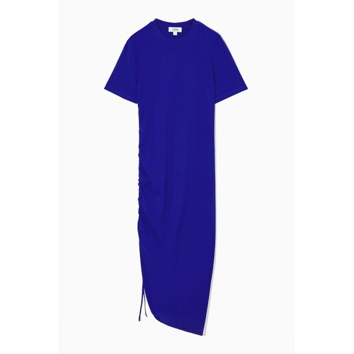 COS GATHERED-SIDE T-SHIRT DRESS