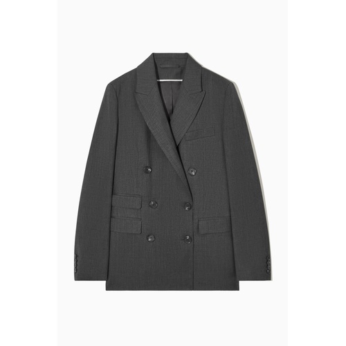 COS DOUBLE-BREASTED WOOL BLAZER