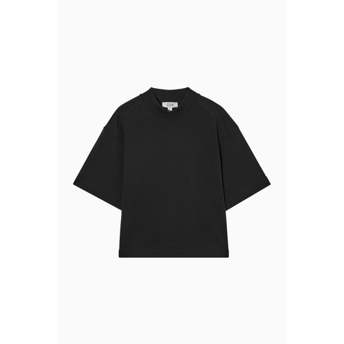 COS WAISTED MOCK-NECK T-SHIRT