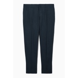 TAPERED LINEN TAILORED PANTS