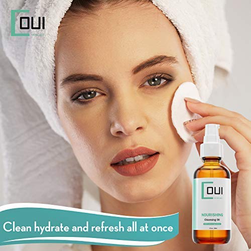  COUI NOURISHING Face Cleansing Oil Anti Aging Daily Facial Cleanser - Alpha Lipoic Acid, Vitamin A For Dry Skin