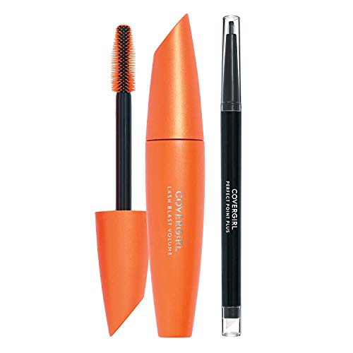  COVERGIRL LashBlast Volume Mascara and Perfect Point Plus Eyeliner, Very Black/Black Onyx, Combo 1 (Packaging May Vary)