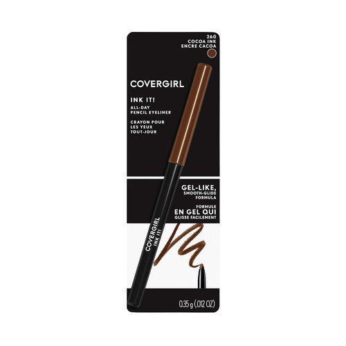  COVERGIRL Ink It! By Perfect Point Plus Waterproof Eyeliner, Black, 2 Count