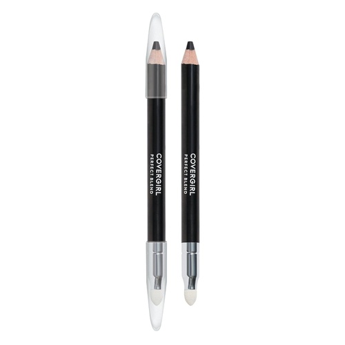  COVERGIRL Perfect Blend Eyeliner Pencil, Basic Black Color, Eyeliner Pencil With Blending Tip for Precise Or Smudged Look, 2 Count