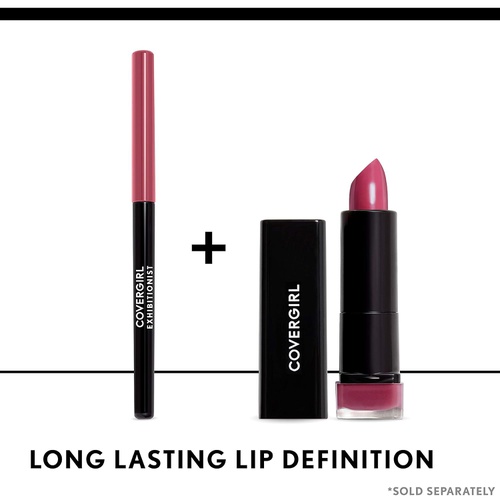  COVERGIRL Exhibitionist Lipstick Cream, Tempting Toffee 255, Lipstick Tube 0.123 OZ (3.5 g)