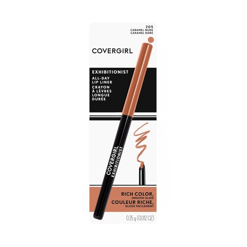  COVERGIRL Exhibitionist Lip Liner, Caramel Nude 205, 0.012 Ounce