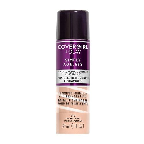  Covergirl & Olay Simply Ageless 3-in-1 Liquid Foundation, Creamy Natural