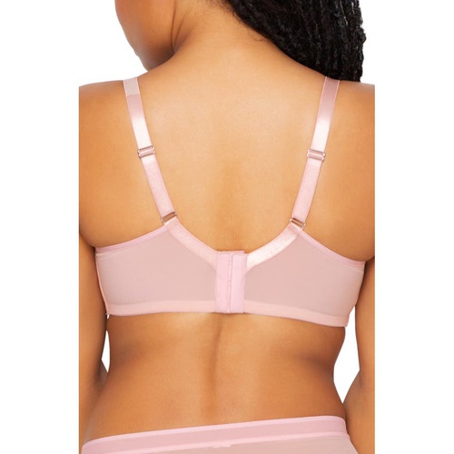  Curvy Couture Full Figure Mesh Underwire Bra_BLUSHING ROSE