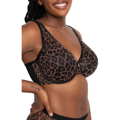  Curvy Couture Underwire Plunge Bra_DESIGNER LEOPARD