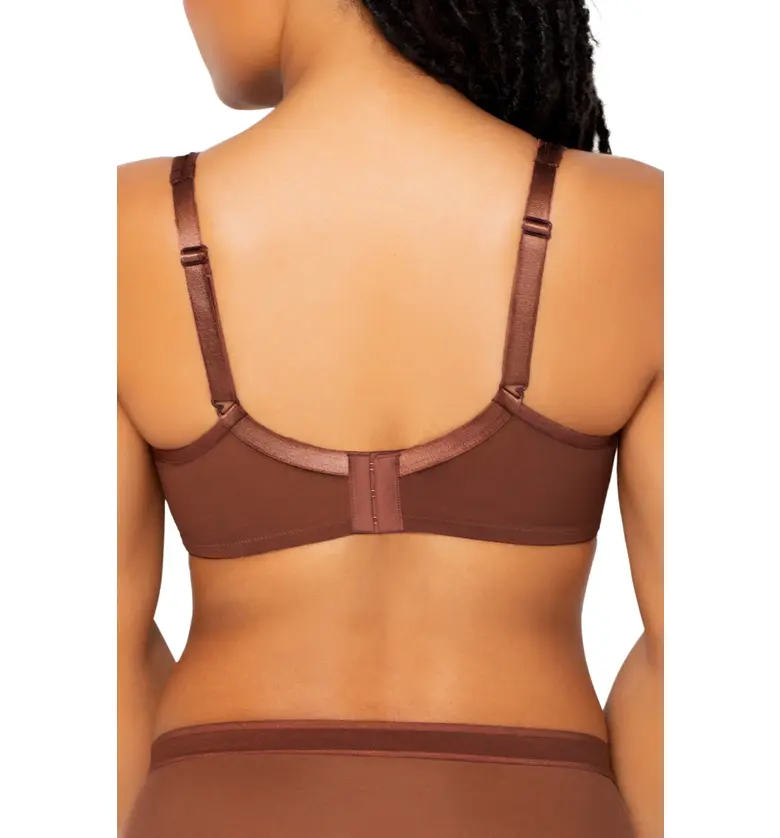  Curvy Couture Underwire Plunge Bra_CHOCOLATE