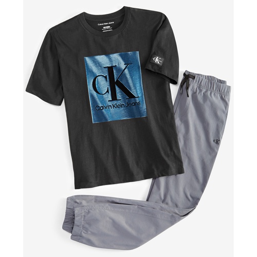  Big Boys Cotton Logo Crewneck T-Shirt