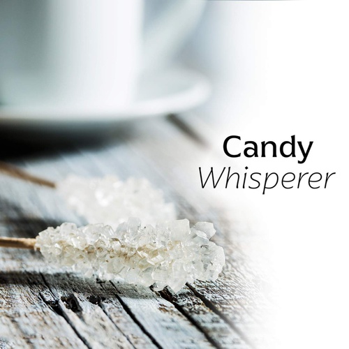  Candy Whisperer Barista Crystal Sticks | 100 Grande White Rock Candy Sticks Individually Wrapped | Gluten Free Rock Sugar Sticks for Tea, Coffee, Matcha and All Your Favorite Bever