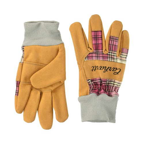 칼하트 Carhartt Womens Suede Work-Knit Gloves