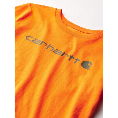 칼하트 Carhartt Boys Knit Short Sleeve Crewneck Logo T-Shirt