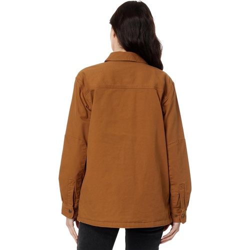 칼하트 Carhartt Rugged Flex Loose Fit Canvas Fleece-Lined Shirt Jacket
