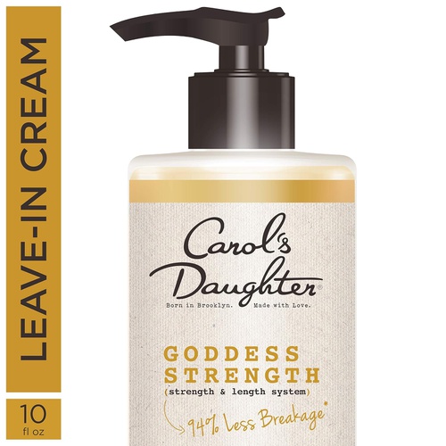  Leave In Conditioner with Castor Oil, Black Seed Oil and Ginger | for Weak, Breakage Prone Hair | Goddess Strength by Carols Daughter | Paraben Free | 10.1 Fluid Ounces