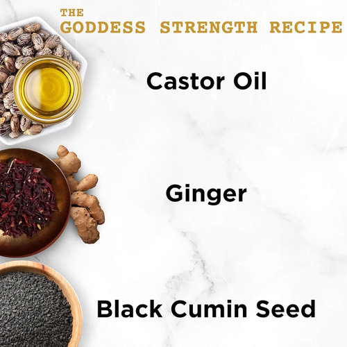  Leave In Conditioner with Castor Oil, Black Seed Oil and Ginger | for Weak, Breakage Prone Hair | Goddess Strength by Carols Daughter | Paraben Free | 10.1 Fluid Ounces