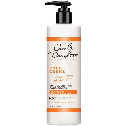  Curly Hair Products by Carols Daughter, Coco Creme Curl Quenching Conditioner for Very Dry Hair, with Coconut Oil, Paraben Free Hair Conditioner for Curly Hair, 12 Fl Oz (Packaging