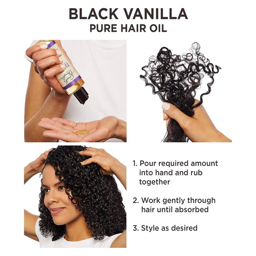  Carol's Daughter Carol’s Daughter Black Vanilla Moisture & Shine Pure Hair Oil For Dry Hair and Dull Hair, with Calendula, Chamomile and Safflower, Silicone Free Hair Oil, Paraben Free, 4.3 fl oz (