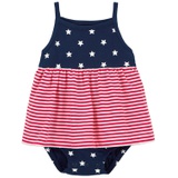 Baby Girls 4th Of July Sunsuit