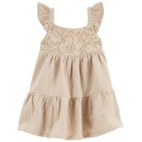 Baby Girls Lace Tiered Flutter Dress