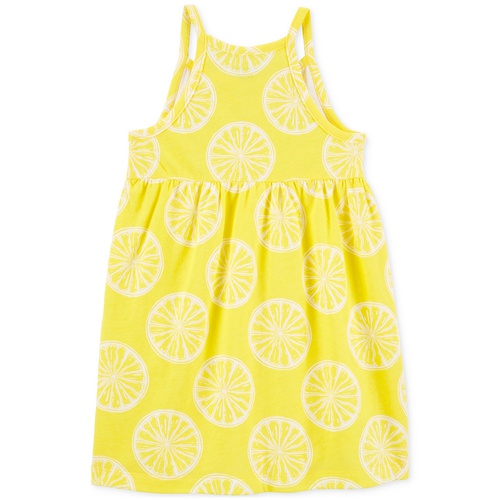 카터스 Toddler Girls Lemon-Print Cotton Tank Dress
